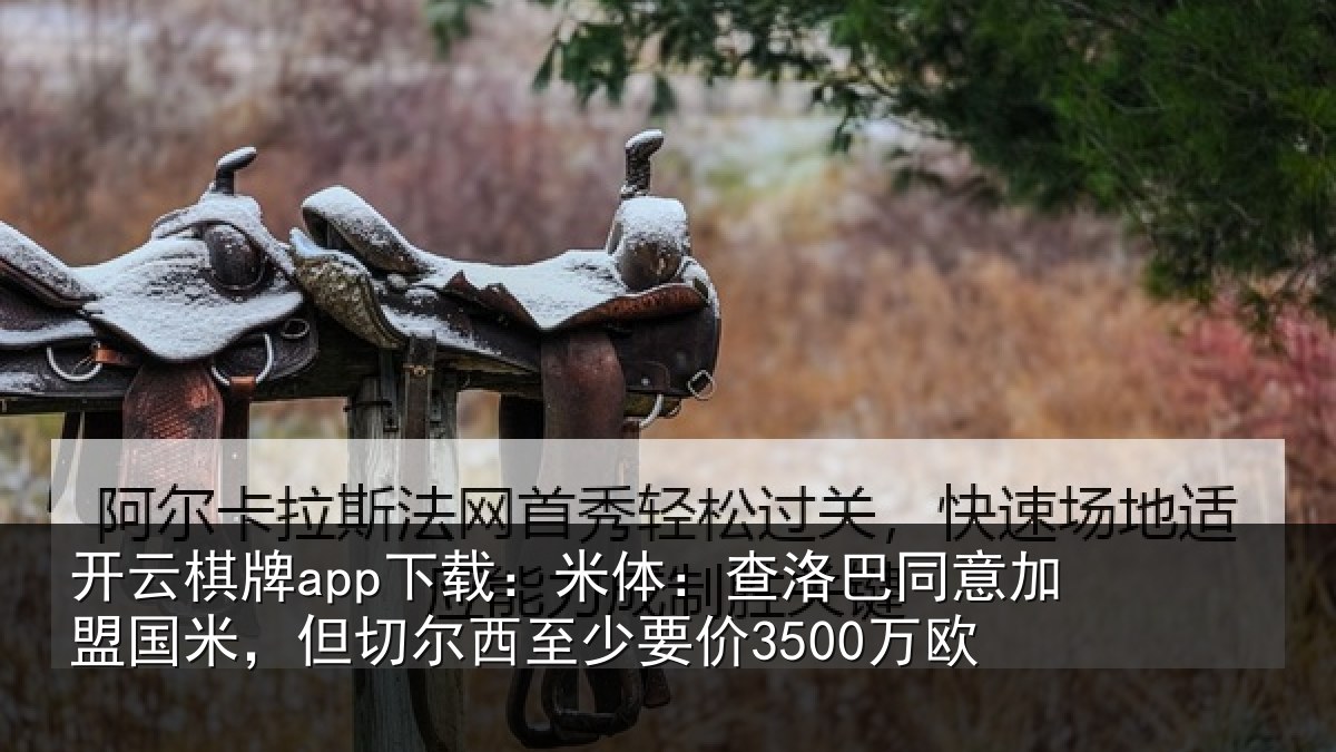 开云棋牌app下载：米体：查洛巴同意加盟国米，但切尔西至少要价3500万欧